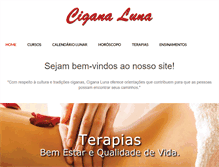 Tablet Screenshot of ciganaluna.com.br